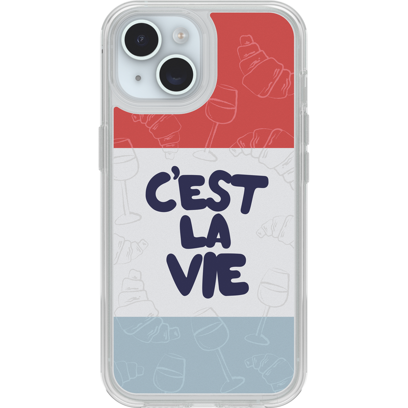 product image 1 - iPhone 15, iPhone 14 and iPhone 13 Case Symmetry Series Clear Paris Collection