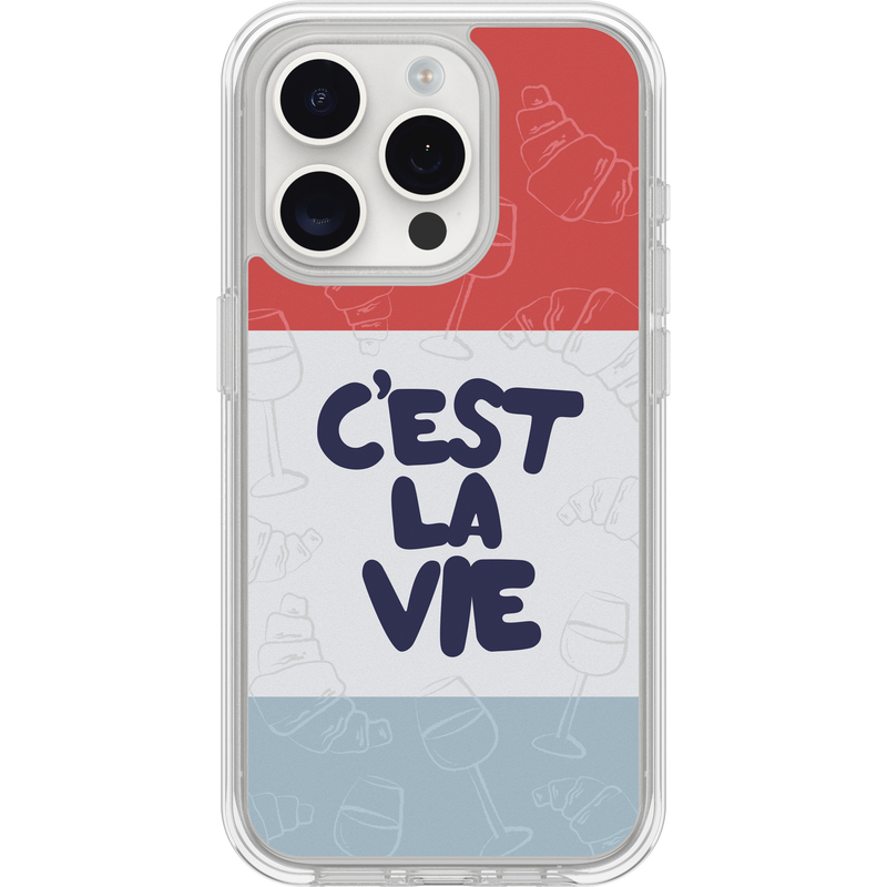 product image 1 - iPhone 15 Pro Case Symmetry Series Clear Paris Collection